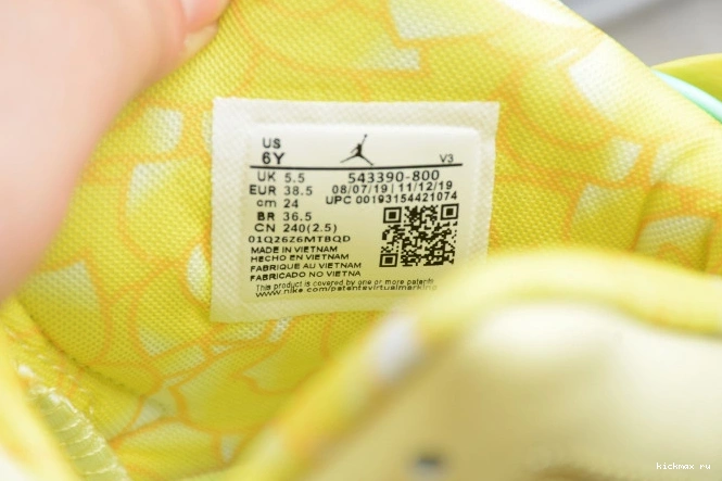 Cheap MAX Air Floral Jordan Yellow Retro 6 543390-800 Dynamic (GS) 0706
